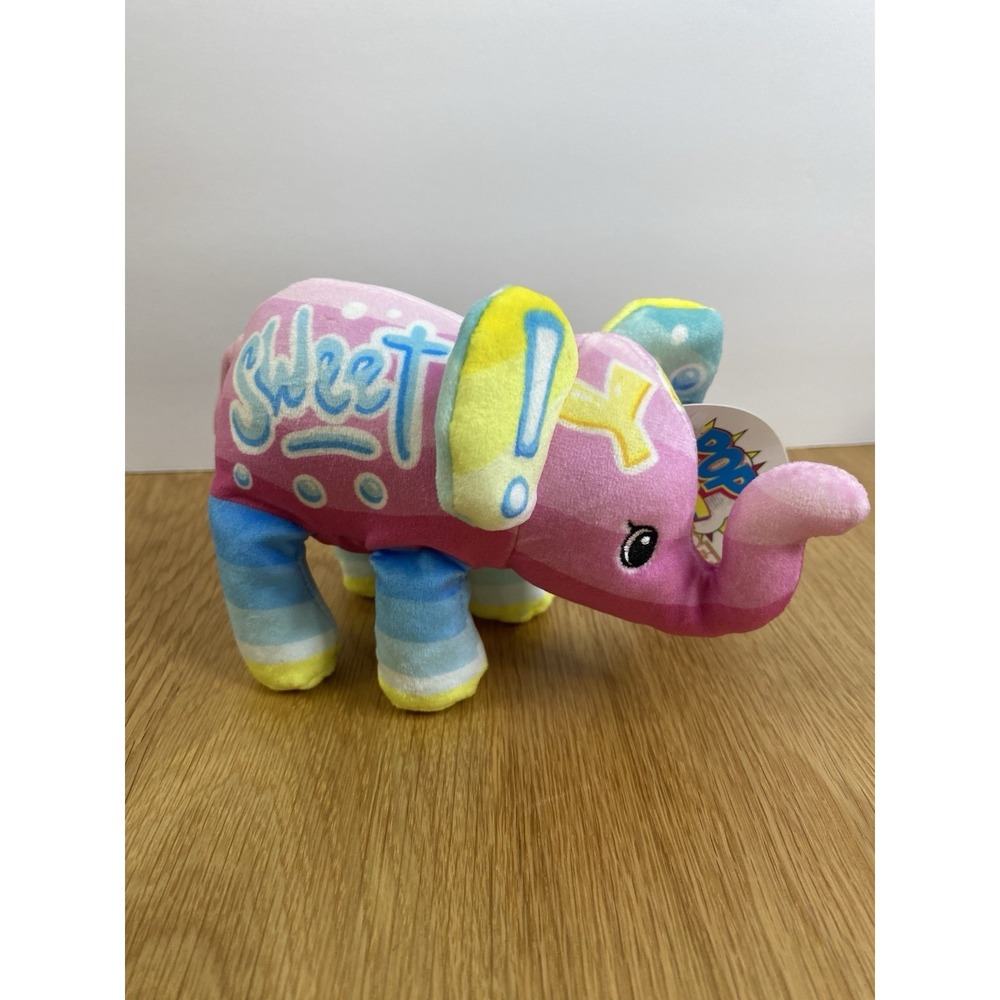 Pop‎ Art Soft Cepia CRUSH Elephant Plush Beanie Toy Collectible Small